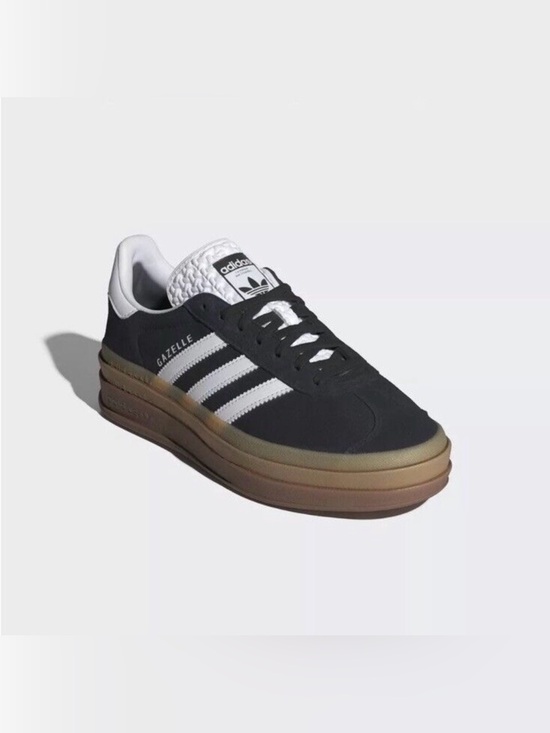 adidas Shoes - Adidas Gazelle Bold Platform Sneakers Women’s Size 9 Black White Gum Sole NWT